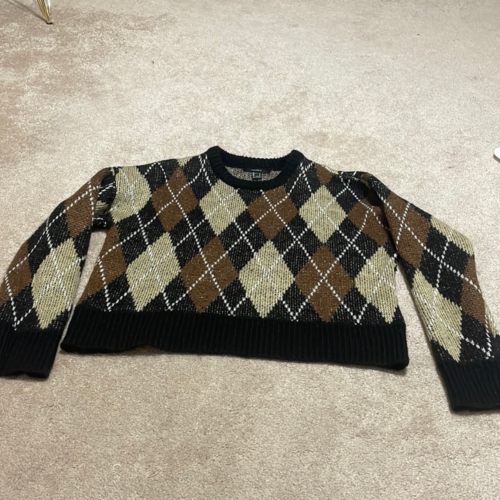 Cropped forever 21 sweater